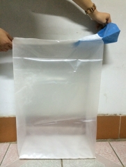PE transparent valve bag, PE valve bag, PE package bag.